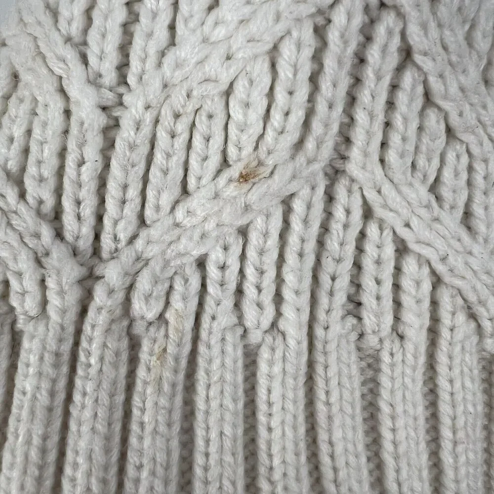 Under Armour Women’s UA Around Town Beanie Knit Cream Fleece Lined‎ Warm OSFM